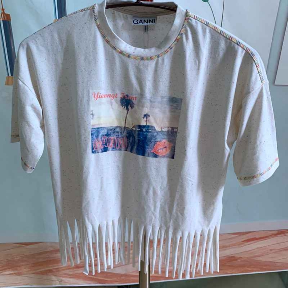 Ganni short sleeve T-shirt for women